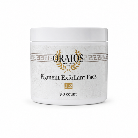 Pigment Exfoliant Pads on a clean white background