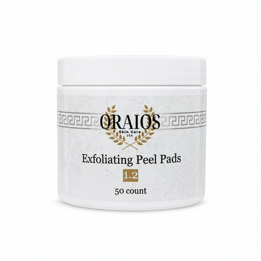 Exfoliating Peel Pads on a clean white background
